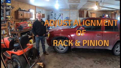 DIY How to adjust alignment of rack and pinion at home - YouTube