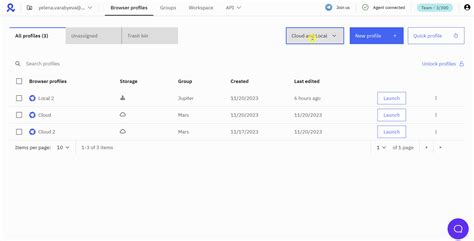 Cloud and local storage - Multilogin