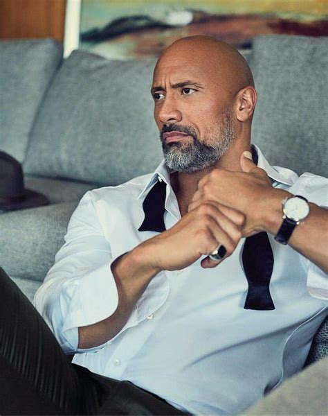 Pin by Fashion Hub on Top Hollywood Celebrity | Bald men style, Bald with beard, The rock dwayne ...