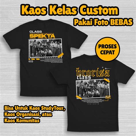 Sablon Kaos Komunitas, Kaos Kelas SMP/SMA/SMK - Akucetak.id