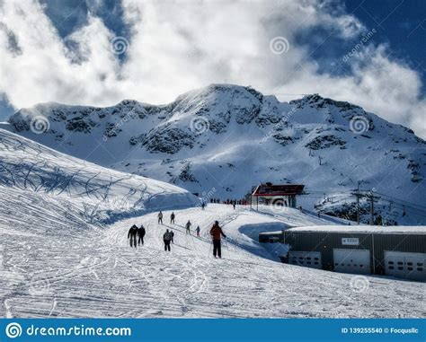 Whistler Mountain Peak stock photo. Image of cold, clouds - 139255540