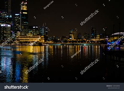 Singapore April 2019 Cbd Buildings Night Stock Photo 1439538998 ...