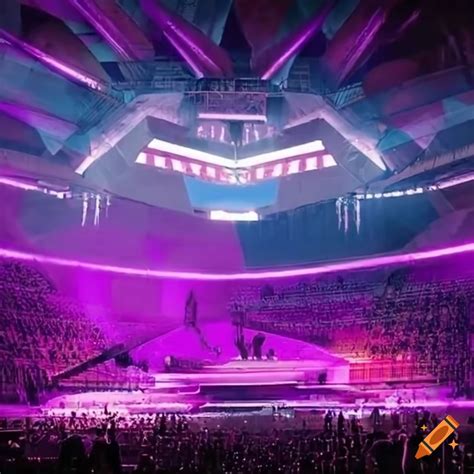 Stadium stage design for world tour concert