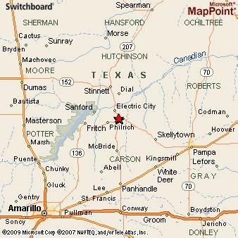 Borger Texas Map