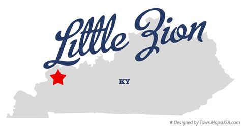 Map of Little Zion, KY, Kentucky