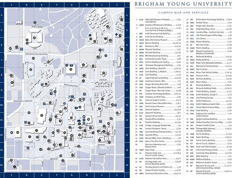 Directions & Maps | Mechanical Engineering in Byu Campus Map Printable ...