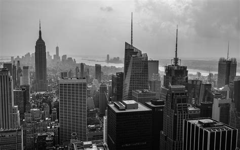 new, York, Buildings, Skyscrapers, Bw Wallpapers HD / Desktop and ...