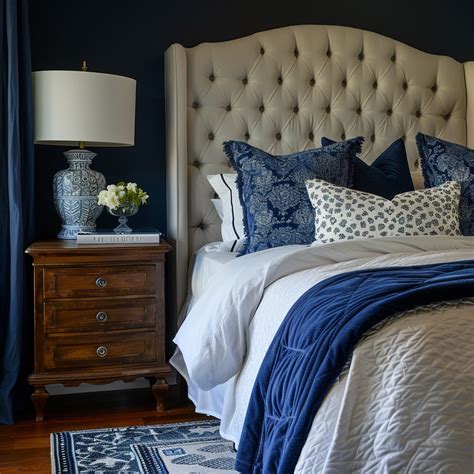 Navy Blue Headboard Bedroom Ideas: Chic Transformations