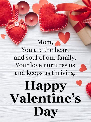 Delightful Hearts - Happy Valentine’s Day Card for Mother | Birthday ...