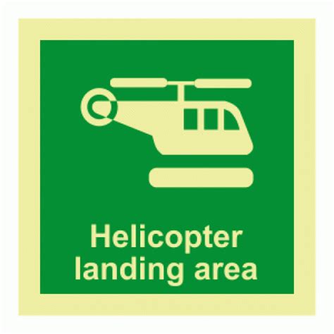 Helicopter Landing Area Sign | IMO Safety Signs | Safety Signs & Notices