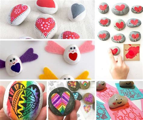 DIY Heart Rocks - Ideas & Designs for Valentines Rocks - Red Ted Art ...