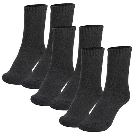 N'Polar 3 Pairs Men Warm Wool Socks Soft Cozy Winter Thermal Socks For Men Thick Heat-Trapping ...