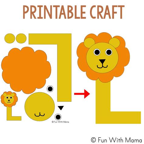 l is for lion craft | Letter l crafts, Preschool letter crafts, Preschool letters