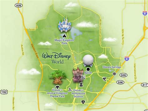 Walt Disney Florida Map