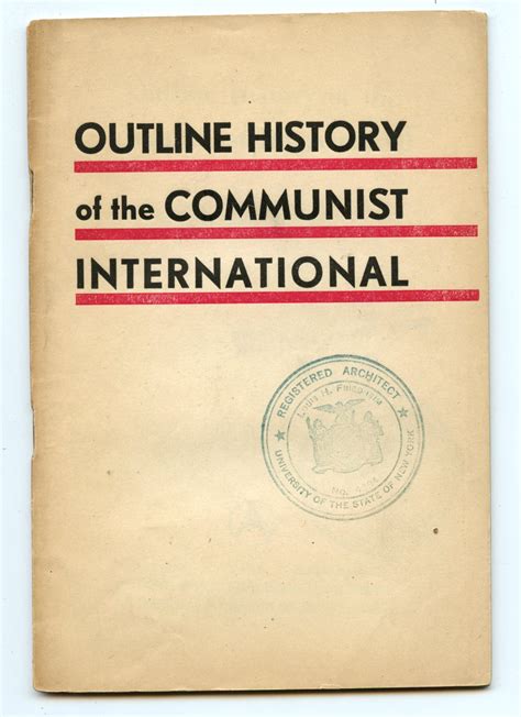 Outline History of the Communist International by Co-operative ...