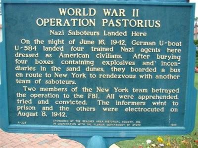 Operation Pastorius - Ponte Vedra, Florida - World War II Sites on ...