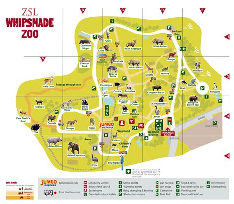 Whipsnade Zoo Map - Dunstable LU6 2LF United Kingdomlrm • mappery