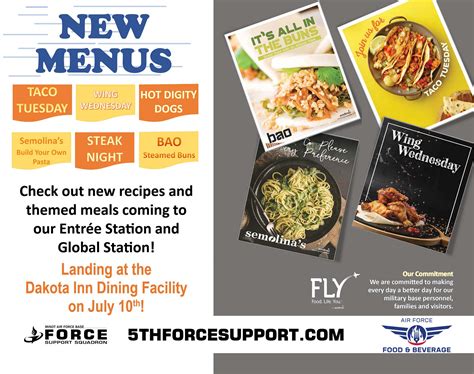 New Menus at the Dakota Inn Dining Facility | Northern Sentry