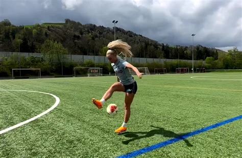 Aston Villa star Alisha Lehmann shows off silky skills on social media ...