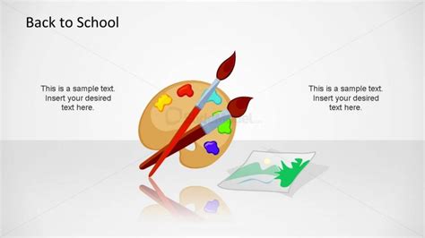 Art School Palette PowerPoint Shape - SlideModel