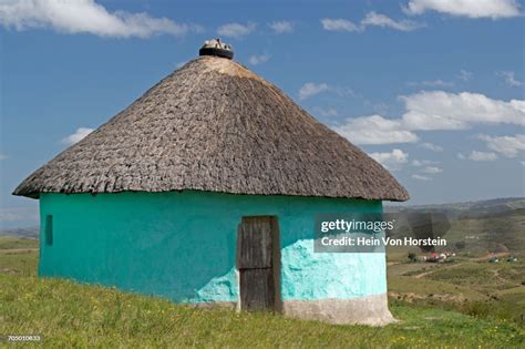 Green Painted Xhosa Hut In The Eastern Cape High-Res Stock Photo ...