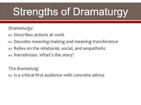 Dramaturgy as design