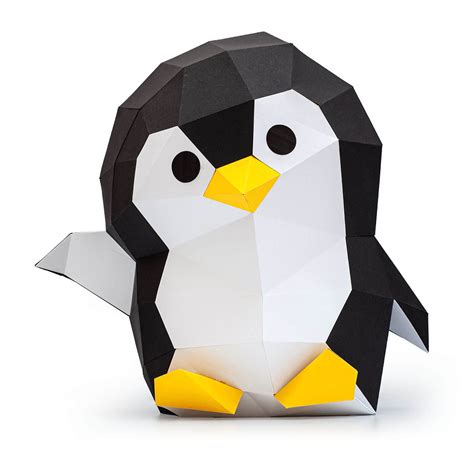 Penguin Papercraft - Customizable colors | ORIGADREAM