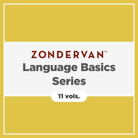 Zondervan Language Basics Series (11 vols.) | Logos Bible Software