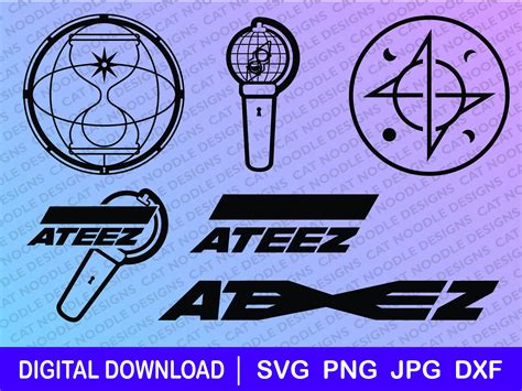 Ateez Logos Download File Dxf Png Cricut Gift Ateez Svg - Etsy Australia