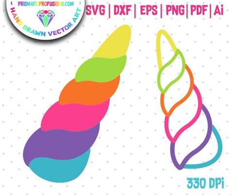 Unicorn Horn Svg 352 SVG PNG EPS DXF File