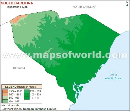 South Carolina Topographic Map