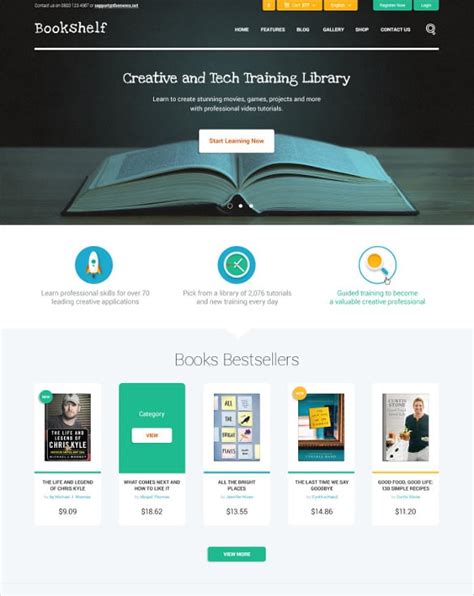 15+ Book Store Website Themes & Templates