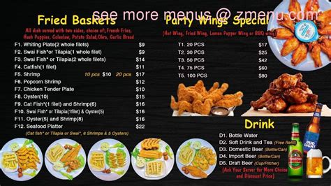 Online Menu of Crab Boat Restaurant, Madison, Mississippi, 39110 - Zmenu