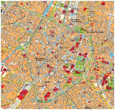 Map of Brussels: offline map and detailed map of Brussels city