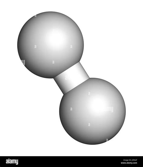 Hydrogen gas (H2) molecule Stock Photo - Alamy