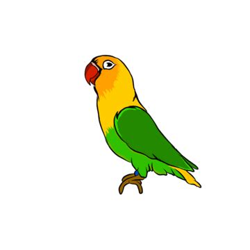 Yellow Love Birds Clipart