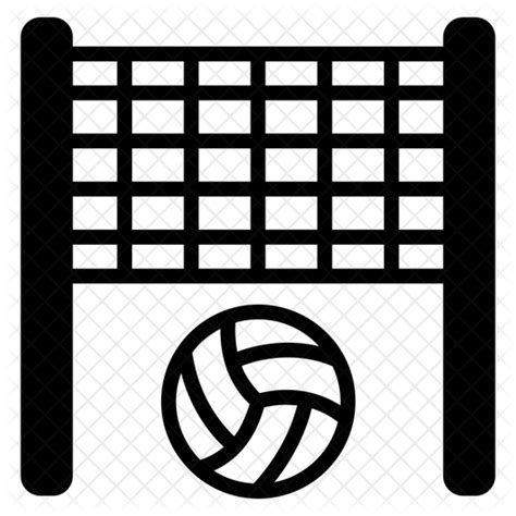 Volleyball Icon - Download in Glyph Style