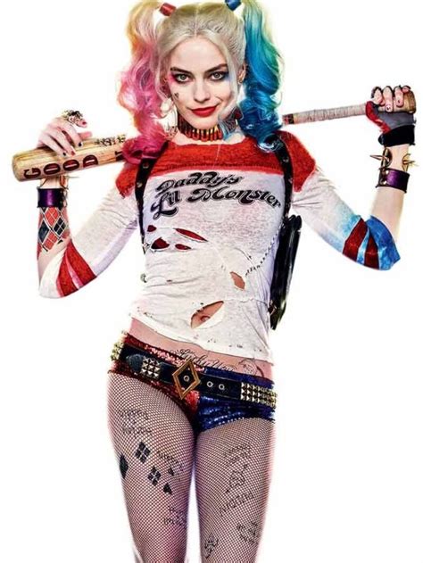 See Margot Robbie's Barely There Original Costume For Harley Quinn ...