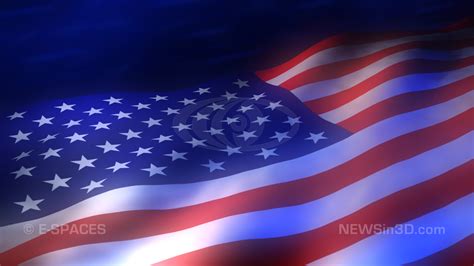 Animated American Flag Background