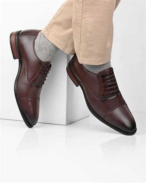 Formal Oxford Shoes with Toe-Cap - JioMart