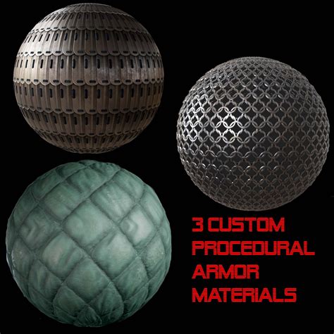 ArtStation - 3 Composite armor materials | Game Assets