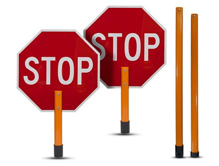 Hand-Held Crossing Guard Stop Signs | MUTCD Compliant