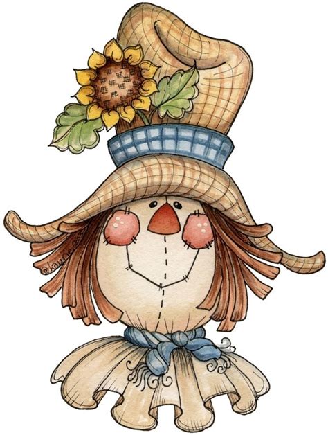 Printable Scarecrow Face Clipart