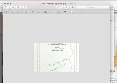 How to Enlarge a Pattern Using Your iPhone and MacBook
