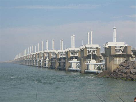 Delta Works Flood Protection, Rhine-Meuse-Scheldt Delta, Netherlands ...