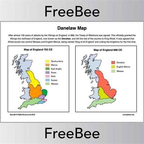 FREE Danelaw Map by PlanBee