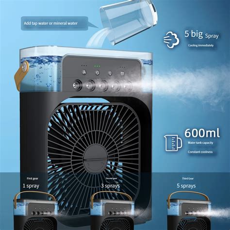 Spray-small-fan-five-hole-humidification-small-refrigeration-air-conditioner-mini-fan-water ...