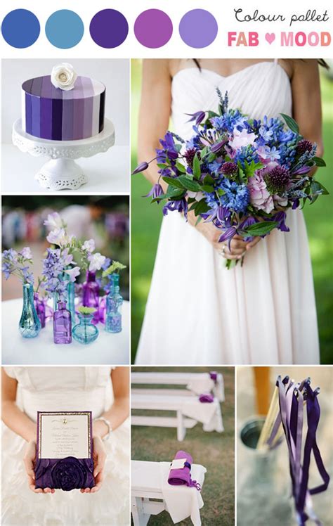 Purple blue wedding colors, purple blue wedding theme