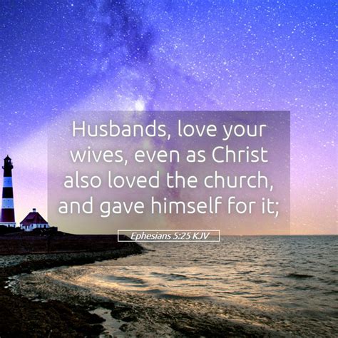 Ephesians 5:25 KJV Bible Verse Images