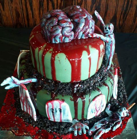 Vegan zombie birthday cake by Sarah of Sugar Mamas at Blast\\Perception